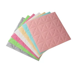 Various Colors Home Decoration Interior PE Foam Wall Sticker 3D Wallpaper .