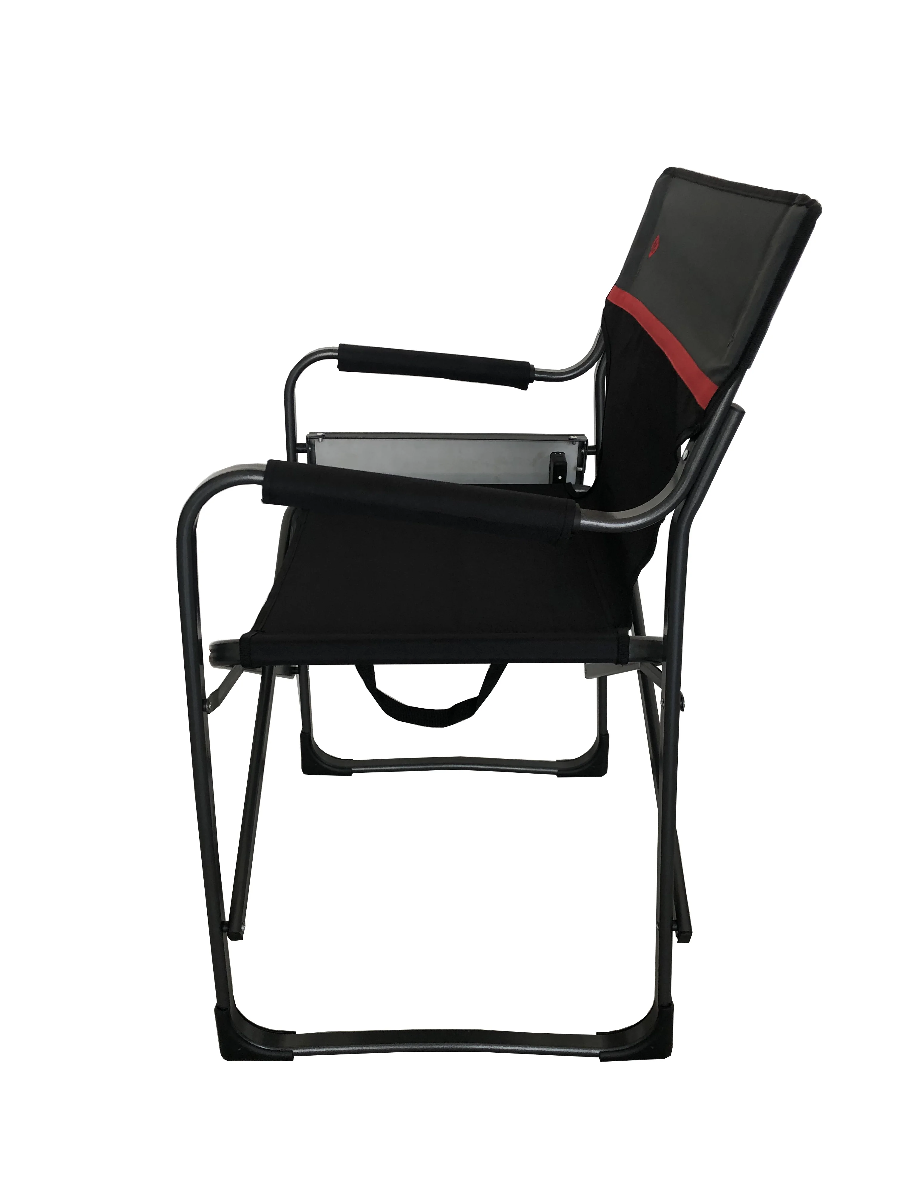 
oversize aluminum outdoor Portable Director Chair Lightweight Folding Camping arm Chairs with side table 