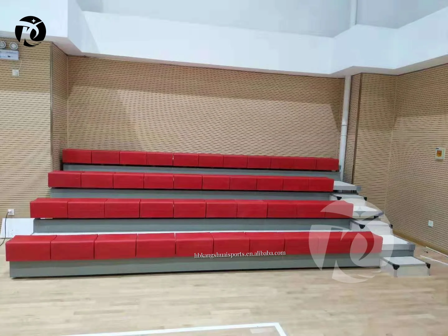 High quality Indoor outdoor retractable bleacher chair movable stadium bleachers movable grandstand seat for basketball stadium
