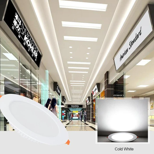 
6 inch Factory supply new hotel recessed wholesale lampu luces 6W 9W 12W 18W round smd led ultra slim ceiling light downlights 