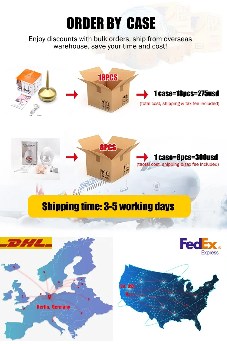 2023 new year gift electric large usb gold crystal Himalayan Salt Aroma Diffuser Humidifier with lamp