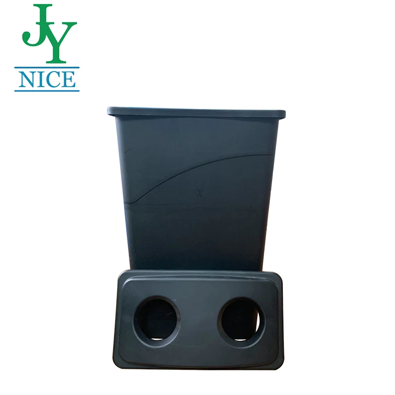 wholesale  plastic garbage bin trash can dustbin dumpsters waste container food rubbish bin recycler waste bin rectangular