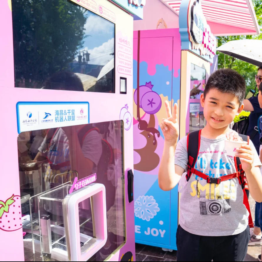 
Ice cream shop order kiosk bread store checkout machine self service order payment terminal smart vending machine 