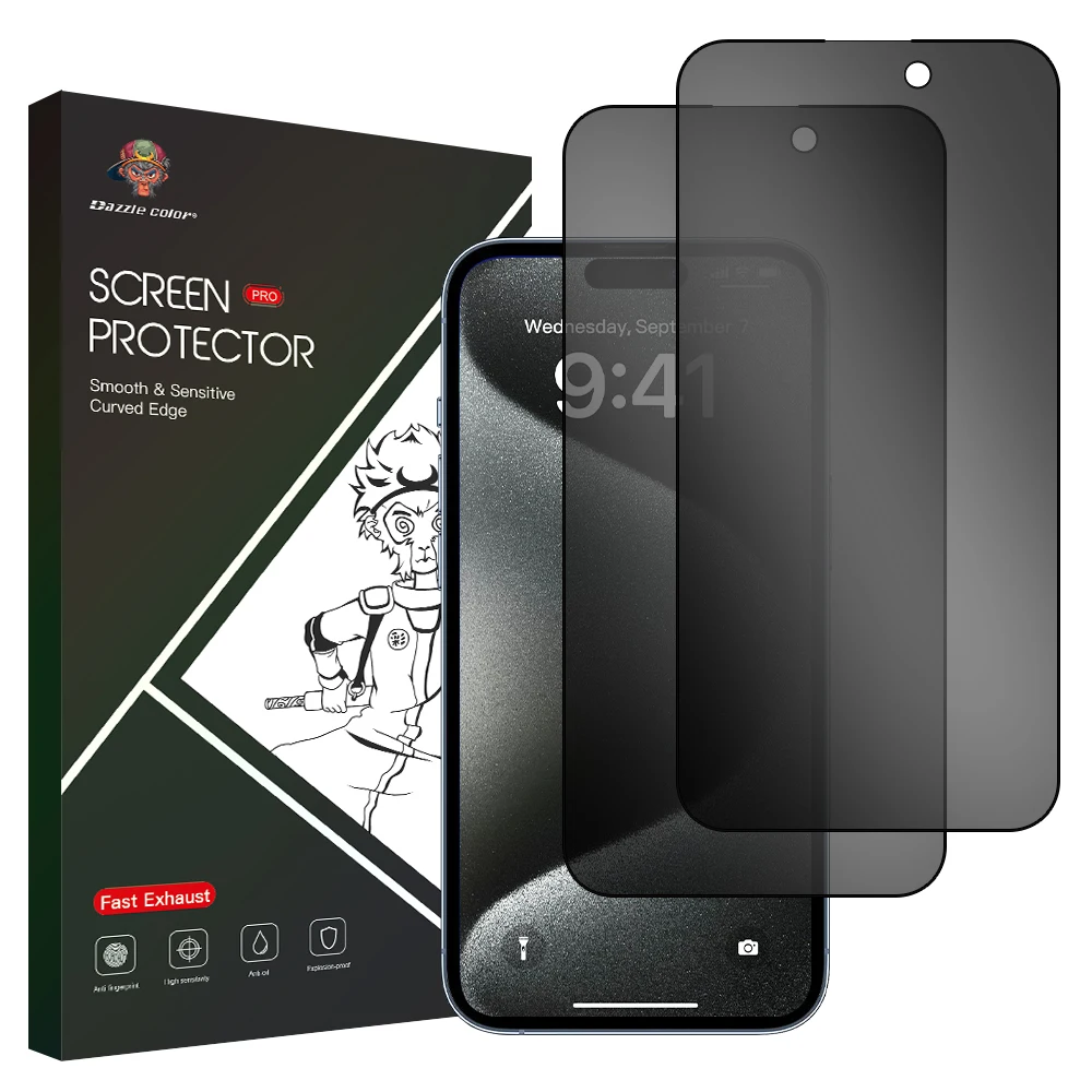 OEM Advanced Anti-Shock Privacy Film Mobile Protector For Iphone 12 13 14 15 16 Pro Max Phone Privacy Screen Protector