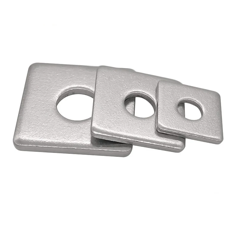 High Quality Square Steel Flat Washer Zinc Finish DIN Standard Bonded Countersunk Wedge External Tooth Available Metal Aluminium