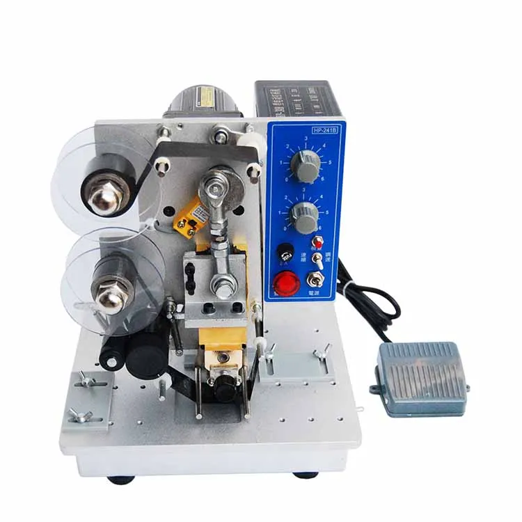 JDY Factory Price Manufacturer Hand Pressure  HP-241B Color Ribbon Stamping Label Date Coding Foil Printing Machine