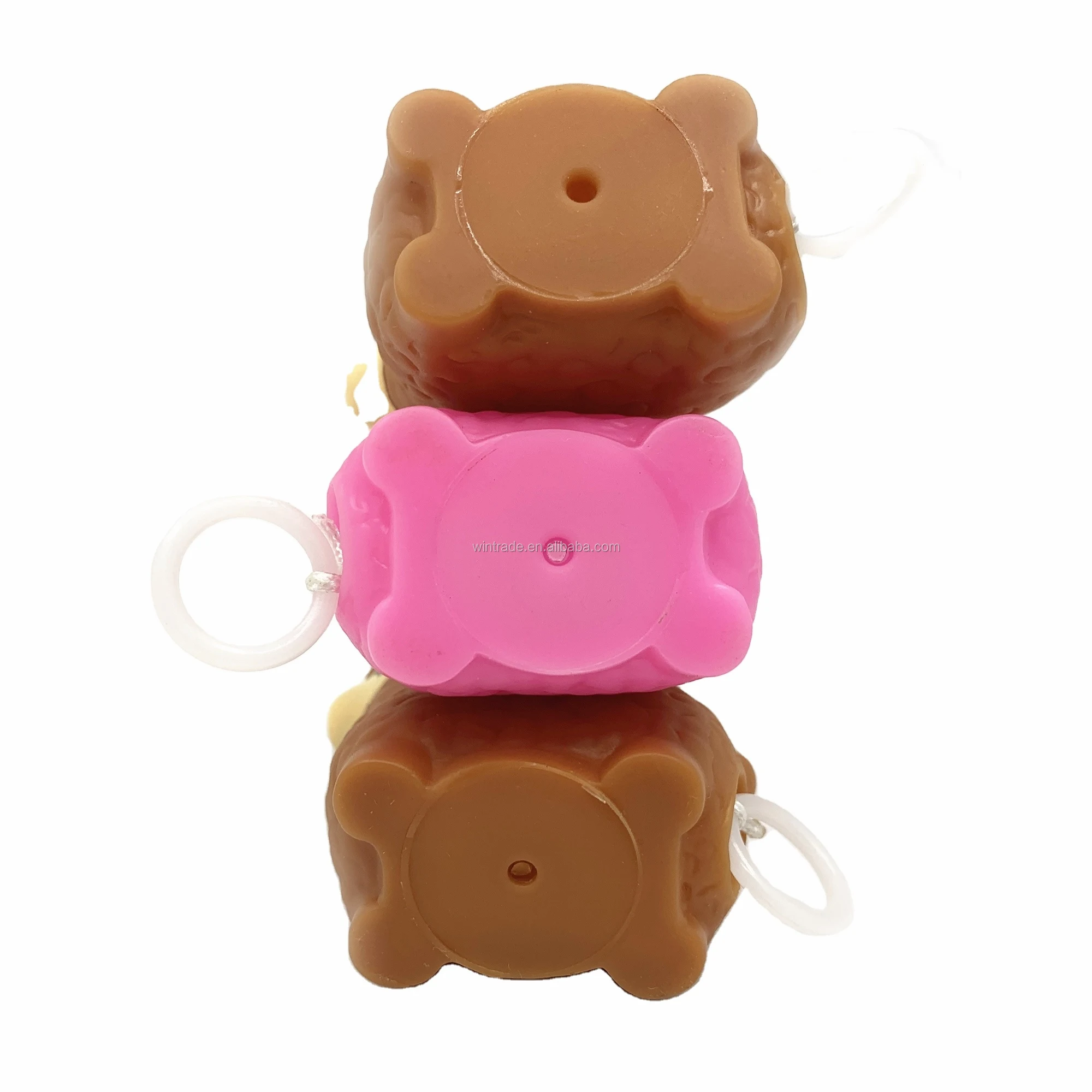  Wholesale soft plastic alpaca small capsule pull the string to make toy move pvc animal