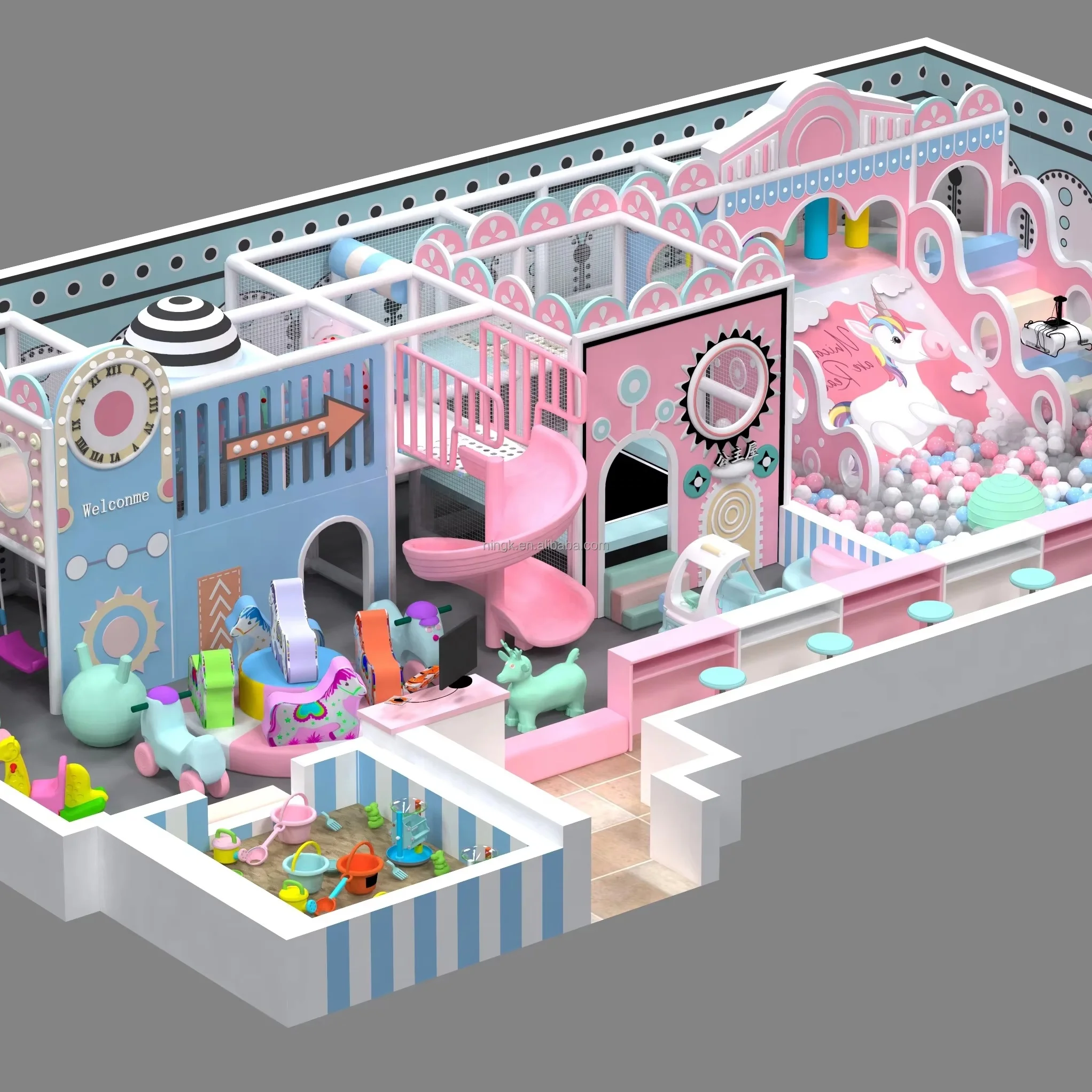 Hot Sale Amusement Park Facilities Commercial Interactive Inflatable Kids Soft Indoor Baby Playground Equipment For Children