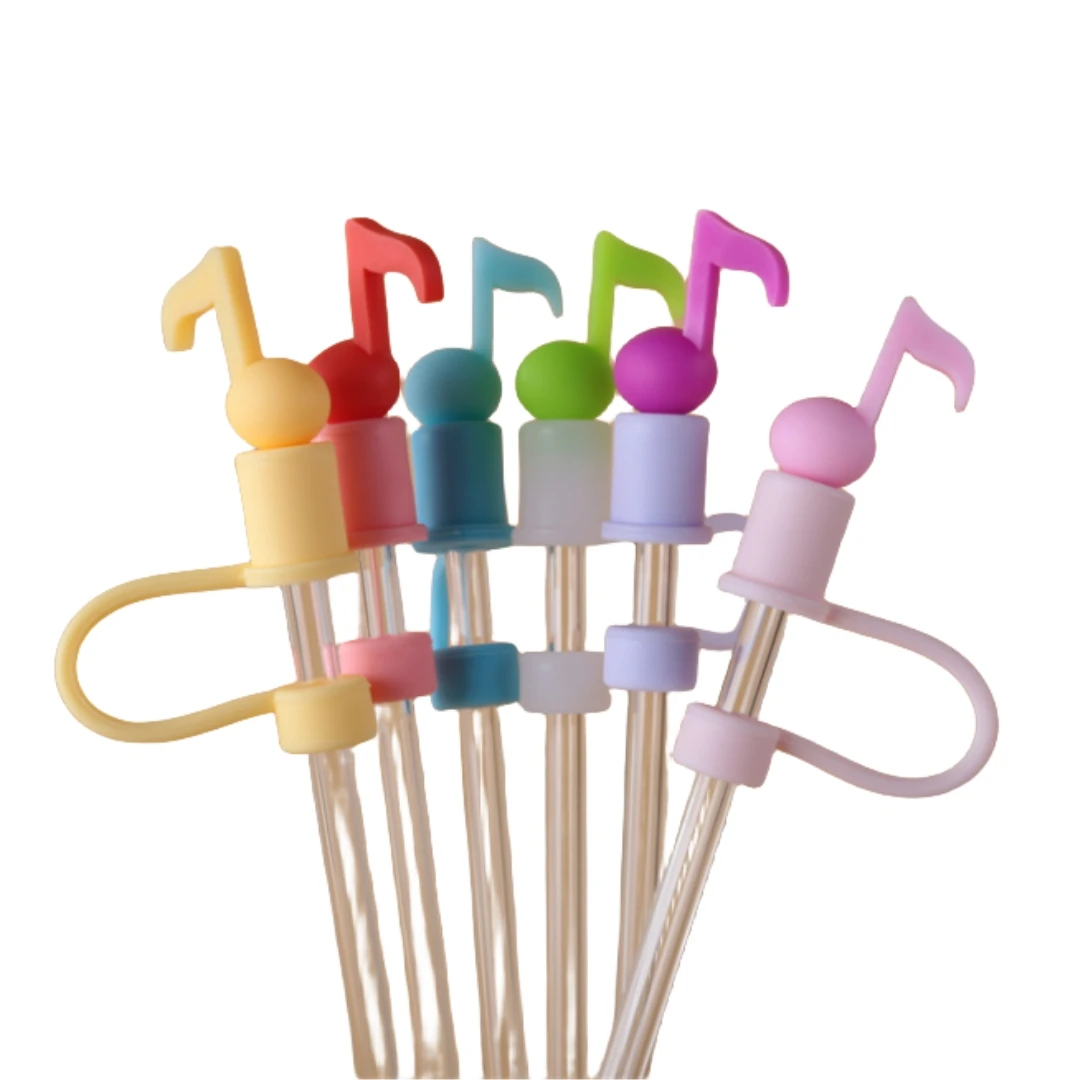 maxican reusable Straw silicone accessories set Cover Dustproof Silicone Spill Proof Straws Stopper Plug