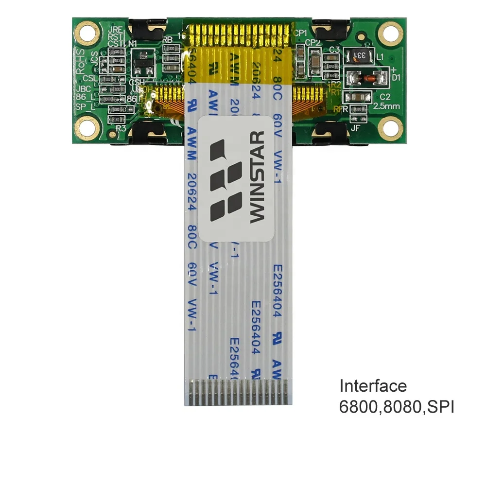 1602 Oled Factory  Winstar 1602B 1.23 inch OLED Character Display Module 5V Power Supply 16x2