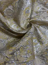 CLASSICAL  FASHION DESIGN METALLIC BROCADE JACQUARD FABRIC FOR LADY GARMENT FACTORY SALES