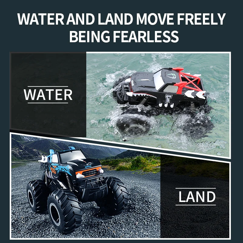 Amphibious off-road climbing vehicle with large stunt drift 360 degree rotary remote control car