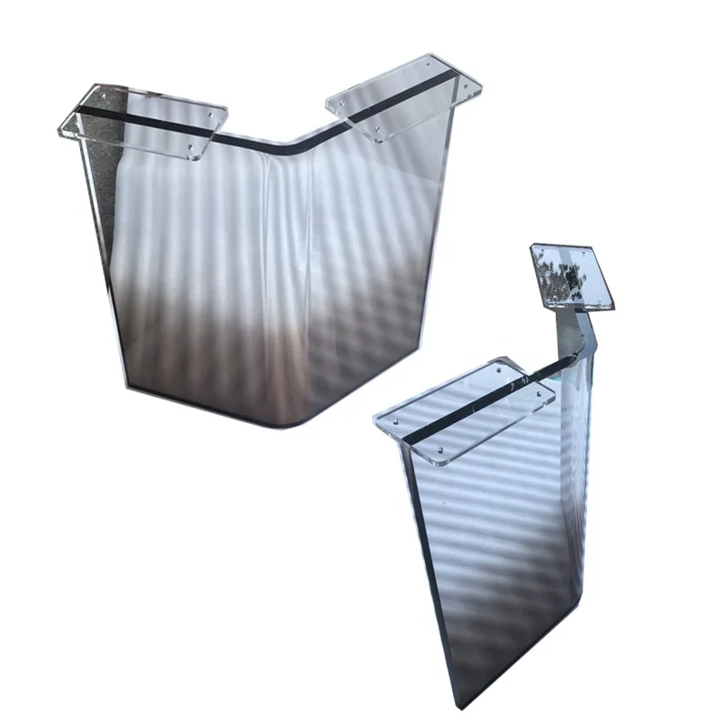 Curve Acrylic Furniture Leg Manufacture Color Plastic Foot For Table Custom