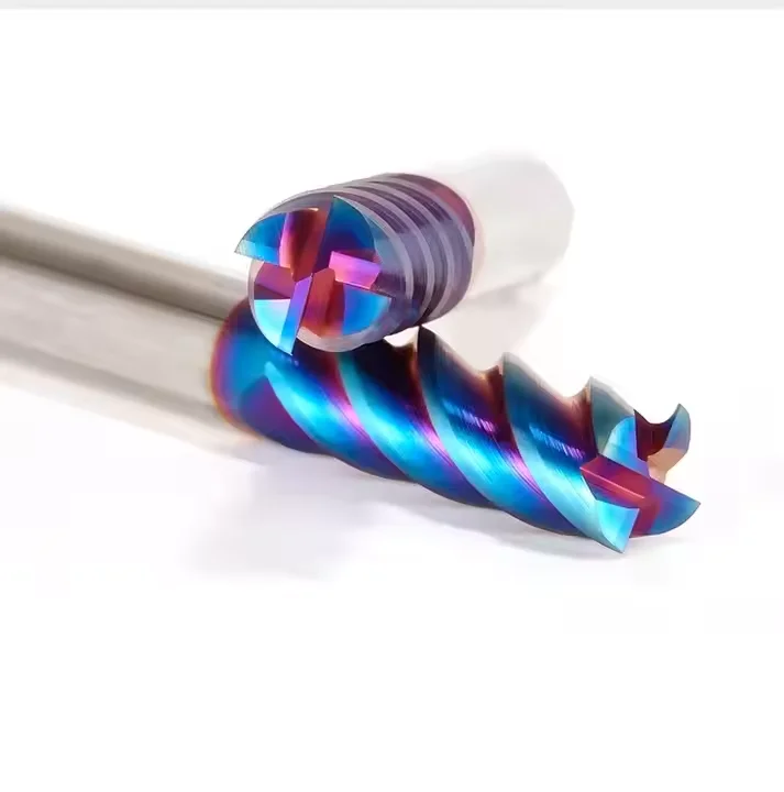 High quality popular 1-20mm HRC55/58/60/65 carbide end mill cnc tools 2/3/4 Flutes milling cutter  for Stainless Steel or Metal