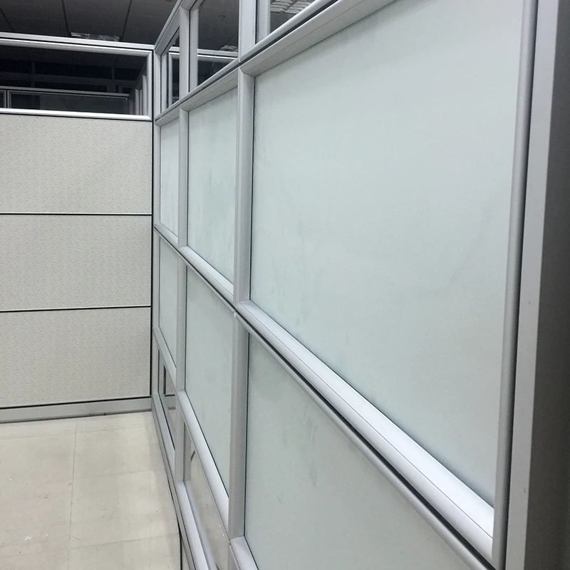 Factory wholesale Clear Modular Low E Glass Office Partition Panel System Divider Glass Office Partition