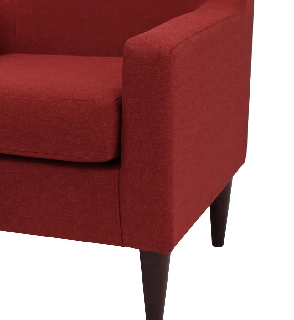 Modern Living Room Leisure Chair Furniture red Velvet Upholstery Leisure Accent Sofa Chair With Gold Legs