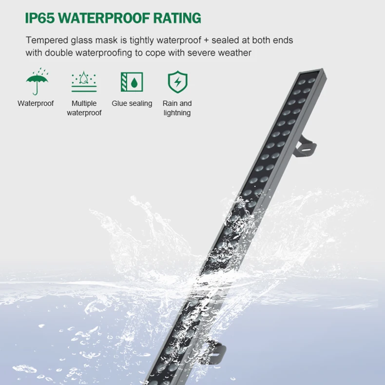 High Power 36w 48w 72w IP65 Waterproof Landscape Outdoor Decoration Lighting RGBW RGB Light LED Wall Washers
