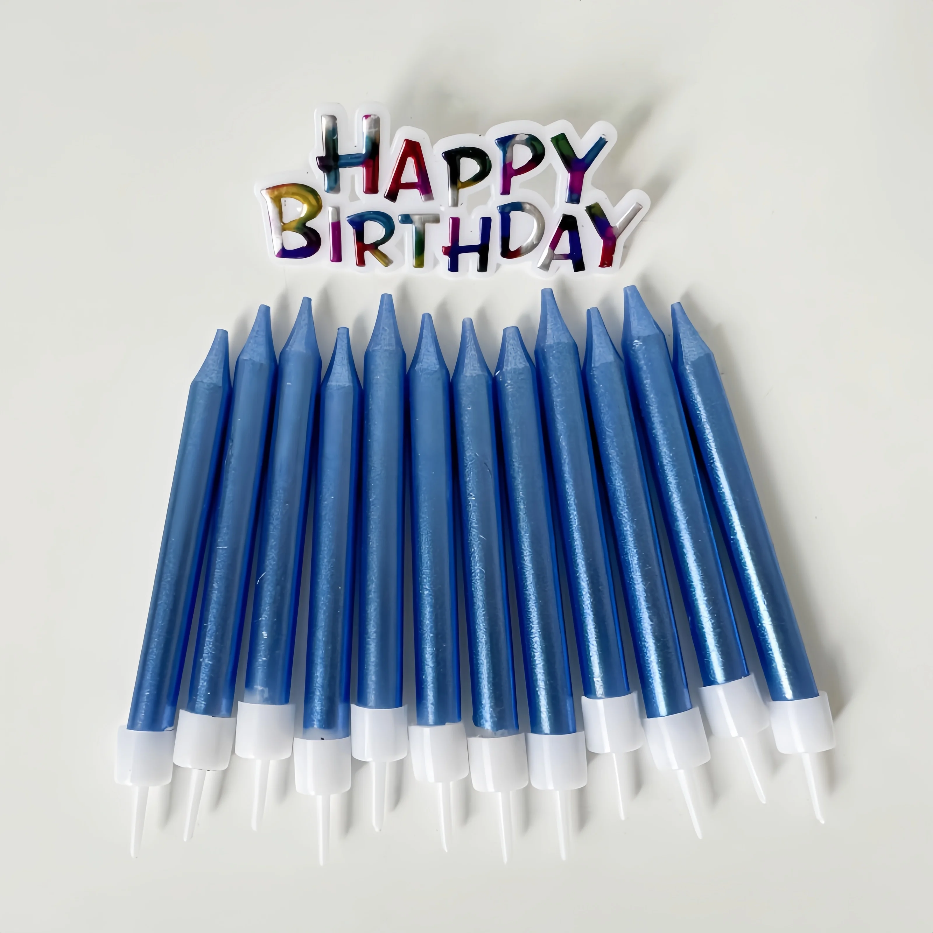 Wholesale Happy Birthday Candle Colors Cake Candles Birthday Party Decoration Stick Candles