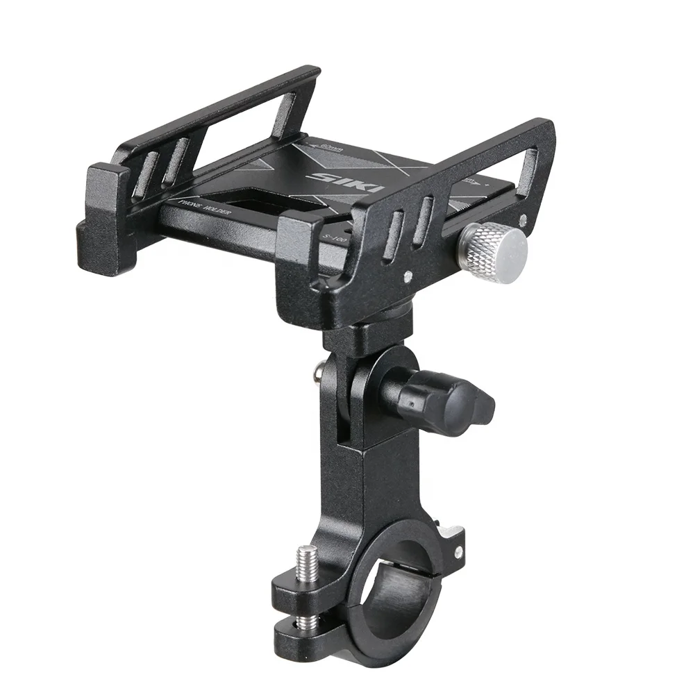 Anti-fall Bicycle Phone Holder Bendable Double Rotation Bike Holder Rack Smart Phone Holder For Bike