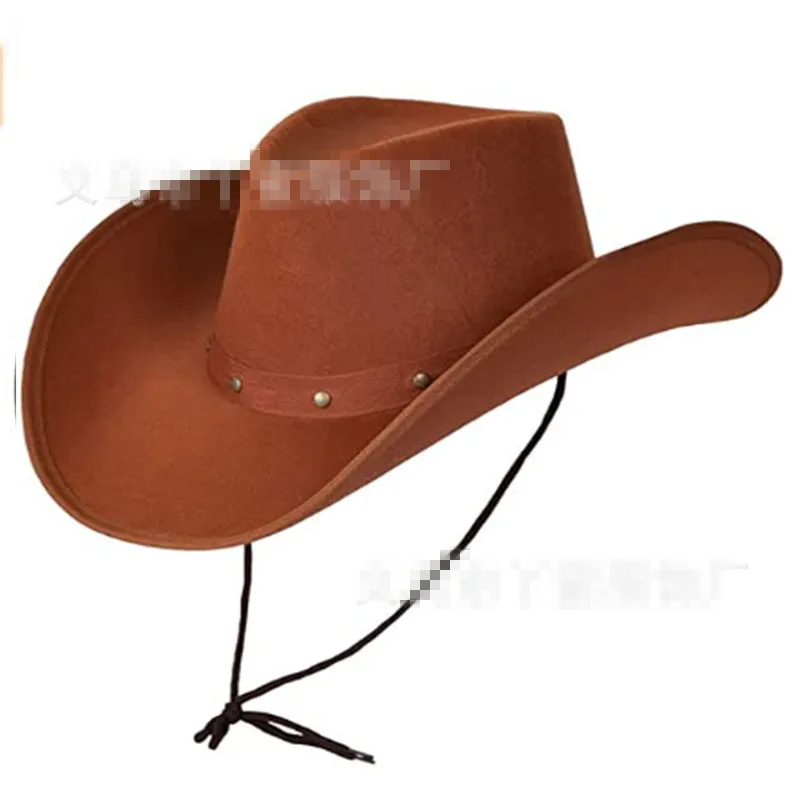Wild Western Sheriff  Wicked Costumes Adult Texan Cowboy Hat with Rivet for Fancy Dress Party Accessory