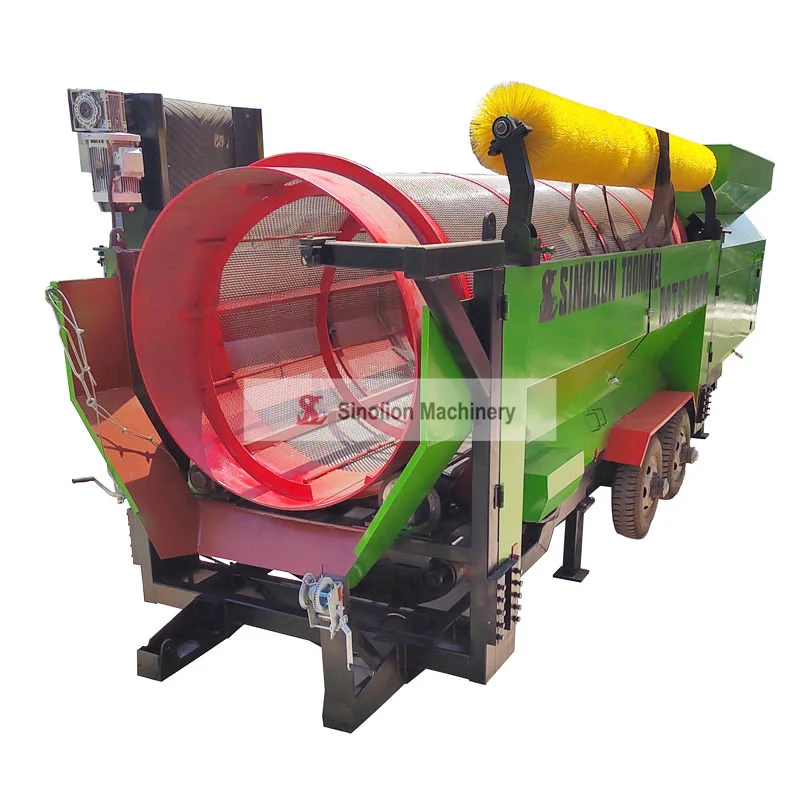 Mobile Aggregate Trommel Screen Price for Pebble Between 1 to 100 mm With Washing