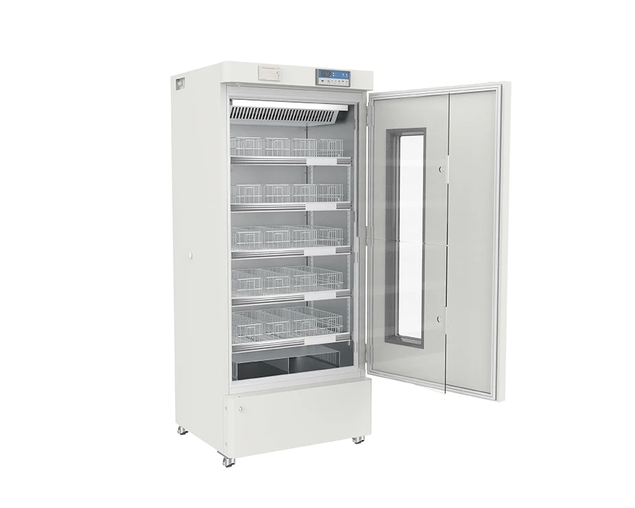 368L 4 Degree High Performance Medical Fridge Blood Bank Refrigerator with Freezer