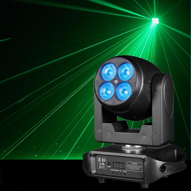 Moving Head Stage Light For Night Club Mini Led Spot Stage Light With Led Ring Beam Light For Dj Disco