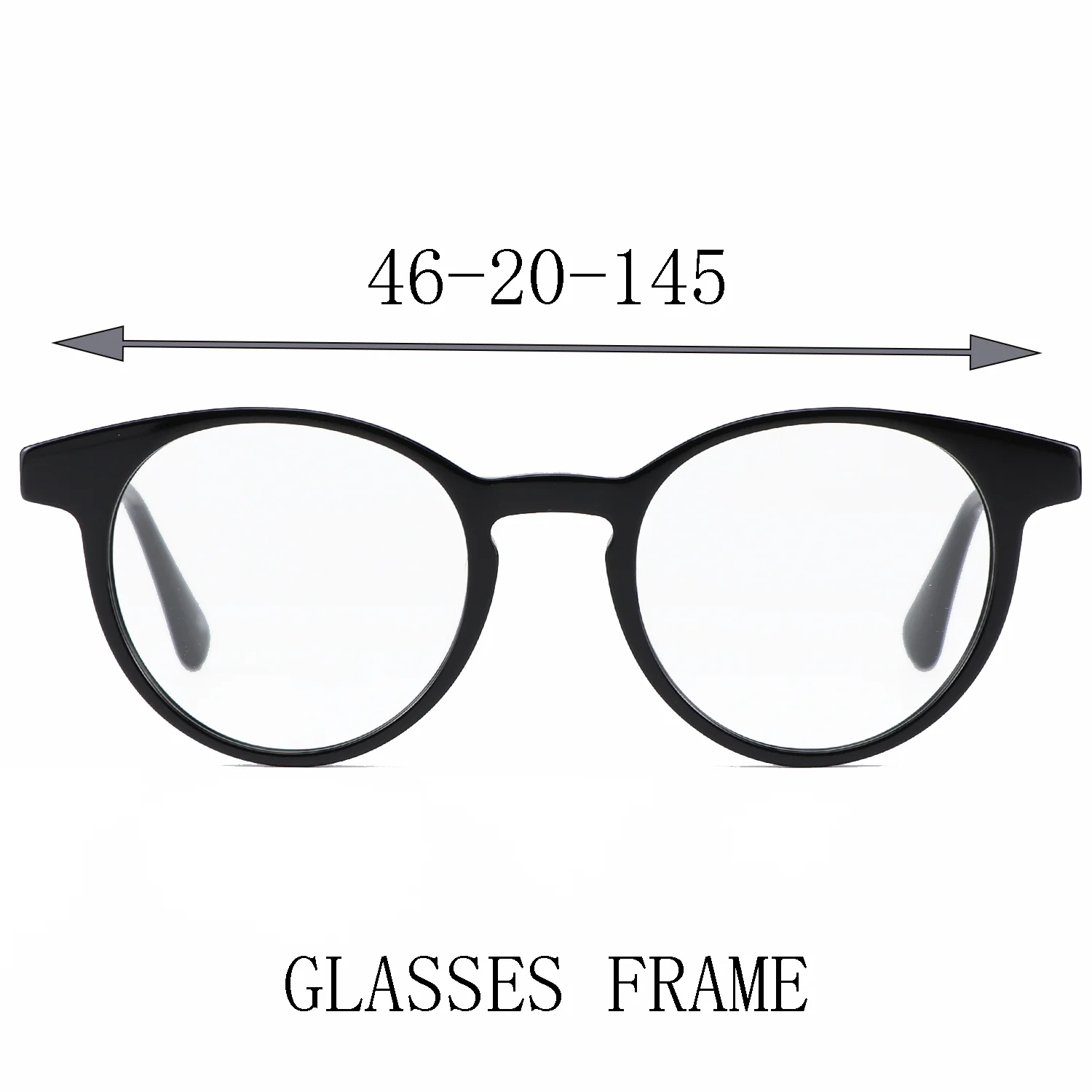 Transparent white eyesight glasses acetate eyewear Round Myopia Prescription Glasses Frame Eyewear