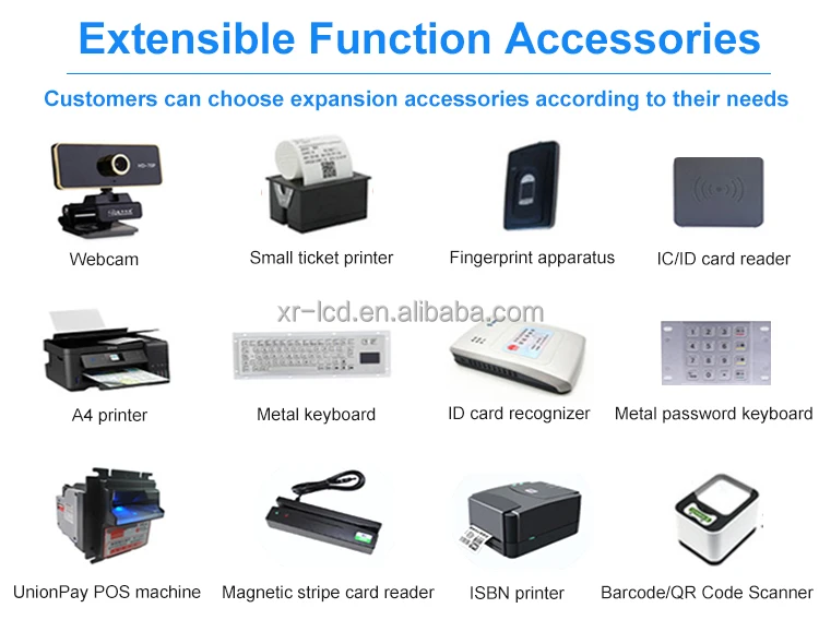  Беспроводная система очереди для больниц 17 19 22 дюйма с поддержкой индивидуальной печати и идентификации по отпечатку пальца