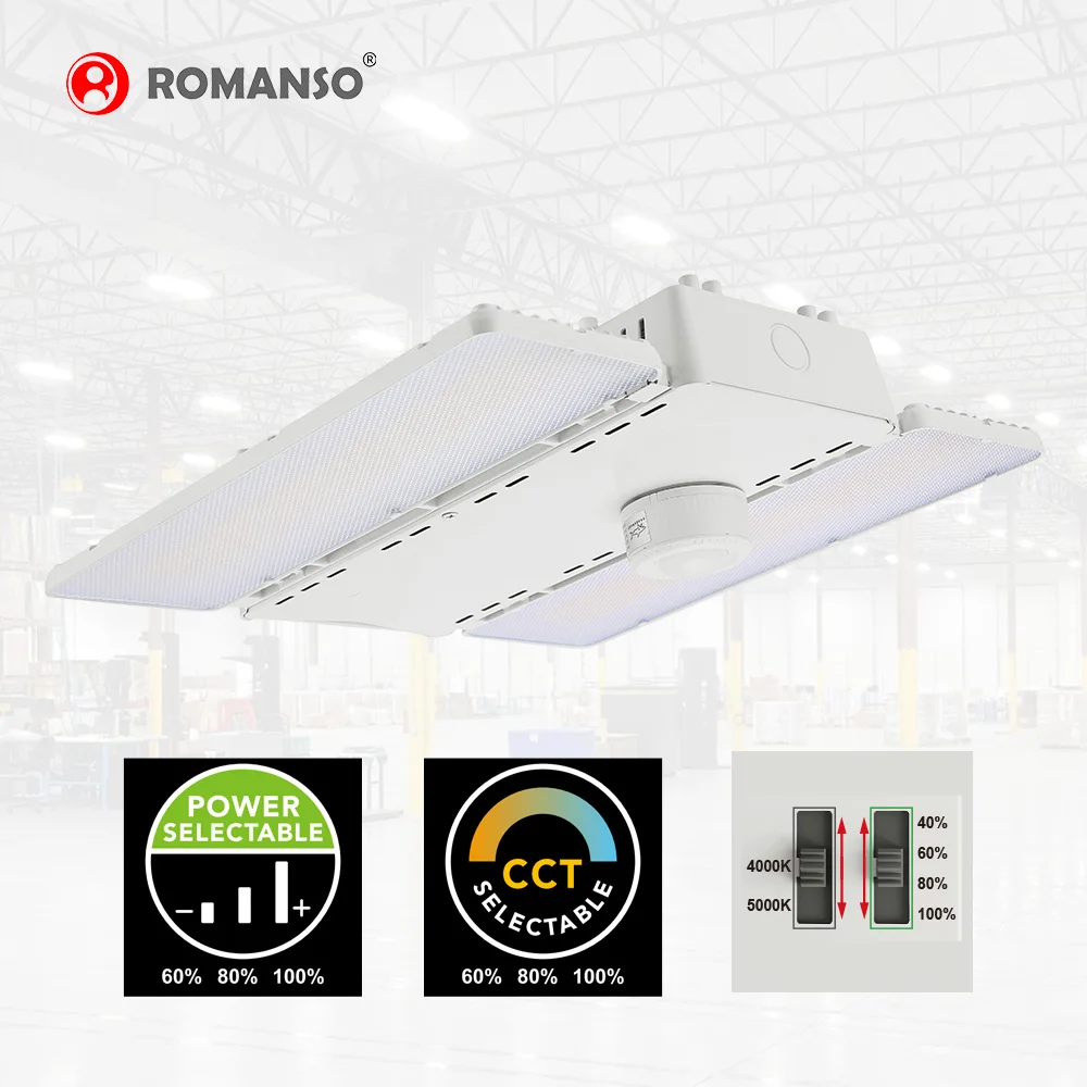 Stock in US Canada Power Adjustable 100 Watt 200w 300 Watt LED Linear High Bay Light