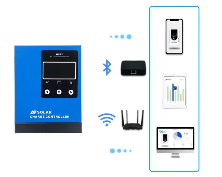 MPPT Hybrid Solar Panel Charge Controllers 24v36v48v 60a 100a 150a 12v 100a DC Motor Wind Solar Hybrid Charge Controllers