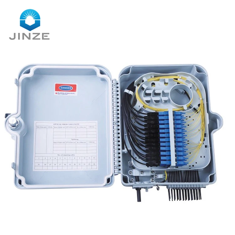 Factory supply high quality PC ABS 16 core fiber optic distribution box 24 core ftth box Fiber box