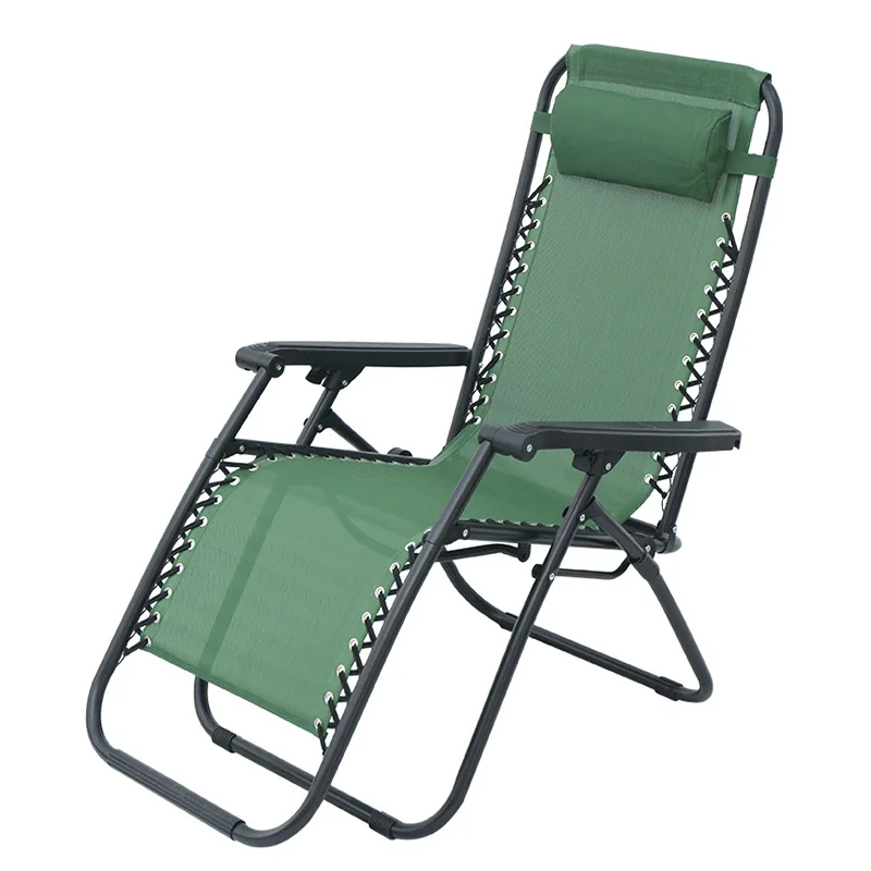 Folding Chair And Single Bed For Outdoor Furniture General Use Folding Beach Chair With Handle Chaise Longue