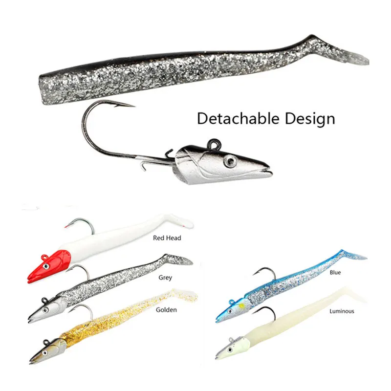 TOPIND Factory Direct Supply Wholesale Silicone Head Fish Freshwater Saltwater Bait Fishing Lures
