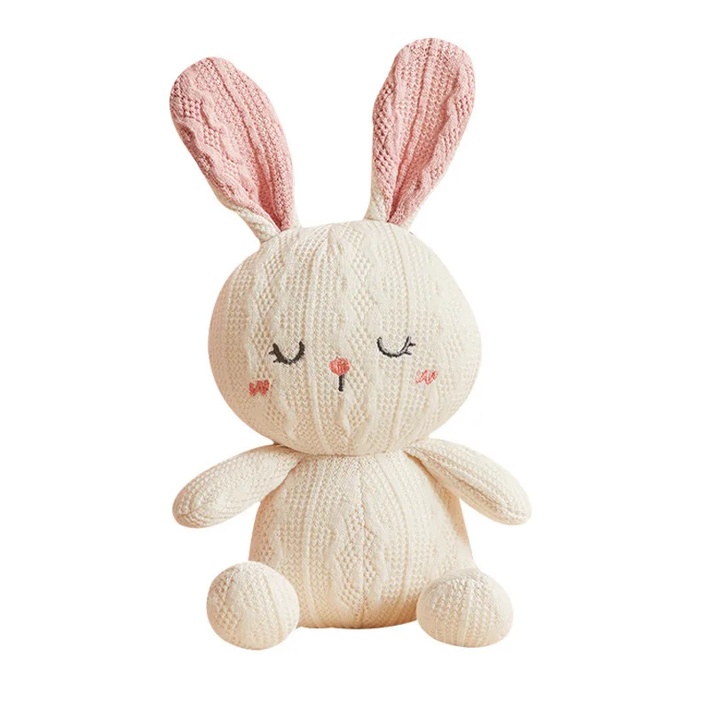 new soft knitted animal stuffed toys koala elephant rabbit pig dinosaur for baby