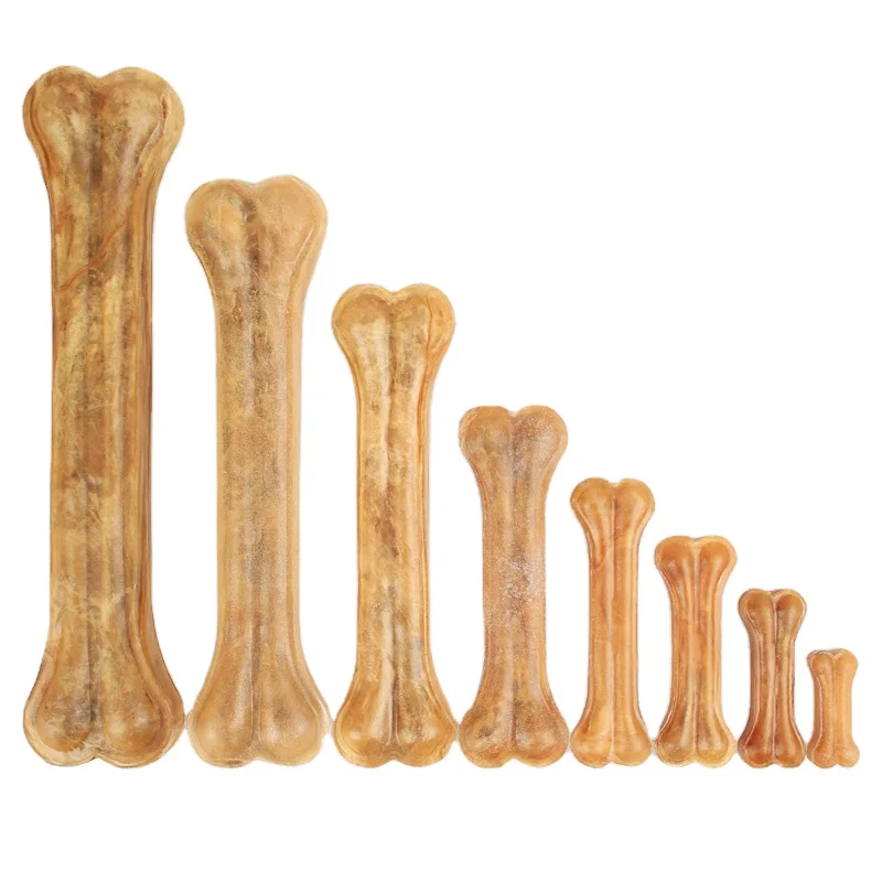 High Protein Natural Rawhide Pressed Bone Rawhide Dog Chew Bone Different Sizes For Dog OEM/ODM
