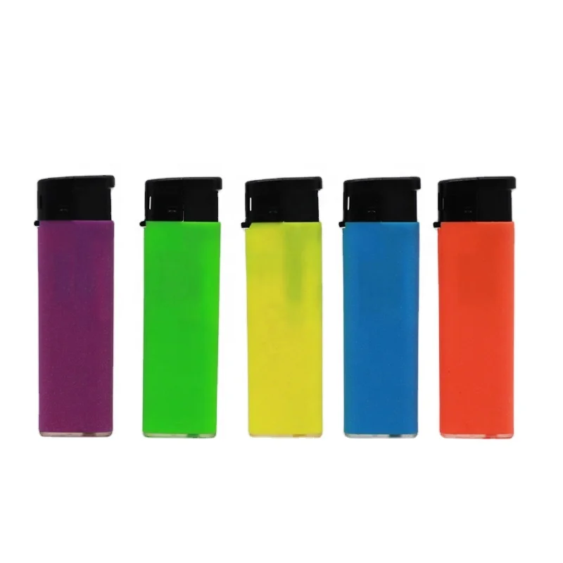 M6088 velvet high quality China factory electronic customized lighter children resistant lighter