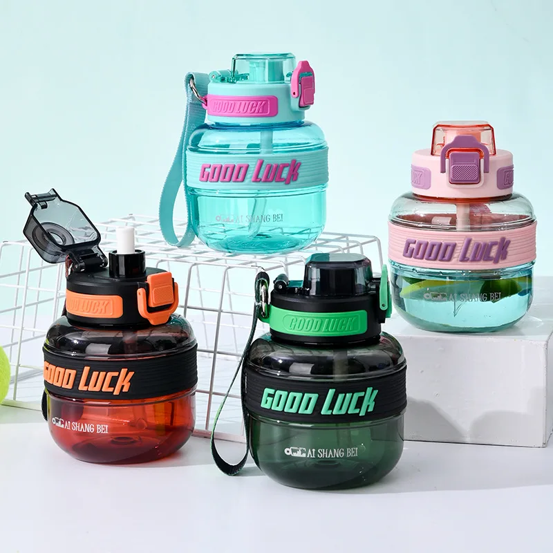 Portable Leakproof Water Bottle Large Capacity Cute Cup for Outdoor Sports Exercise Water Bottle