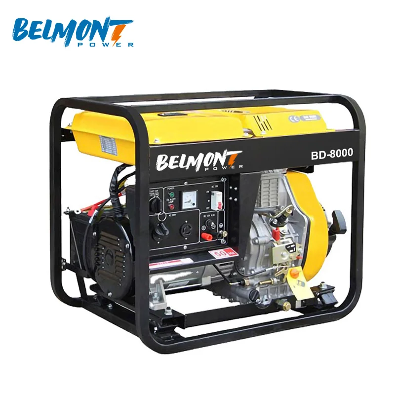 220V 230V 240V Дизель-генератор инвертора 6.5KW 6KW 7kw дизель-генератор с открытой рамкой дизель-генераторная установка