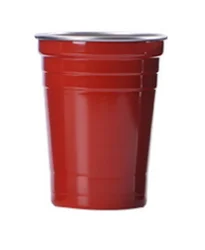 Reusable Stainless Steel 16oz 500ml Red Pint Cups Mini Party for Jello Shots Beer Pong Cups tumbler girlwill