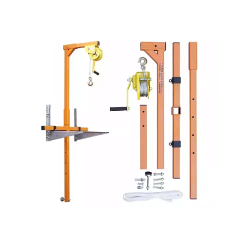 Mini Crane Portable Lifting Cranes With Hand Winch For Installation Of Air Conditioning