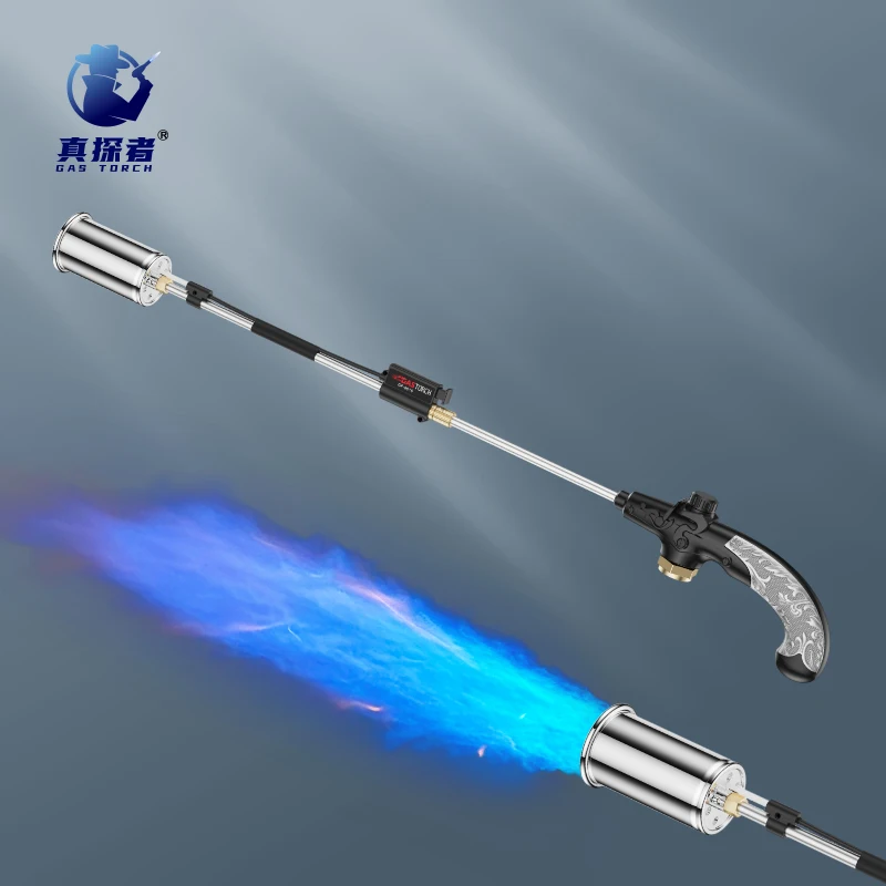 GF-8016 ZHENTANZHE high output big portable heating flame gun weed torch garden butane gas torch weed burner for grass