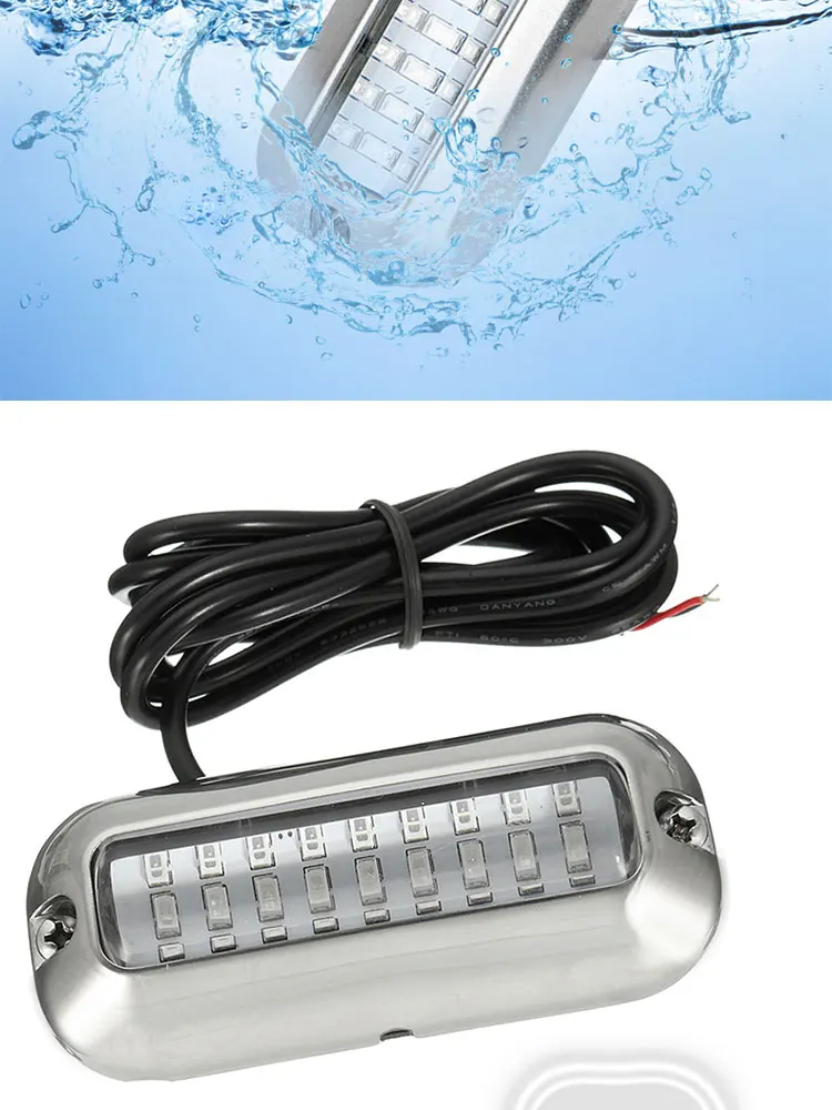 Wholesale Yacht Marine Stainless Steel Visible Underwater Light 2835 SMD Led Underwater Light