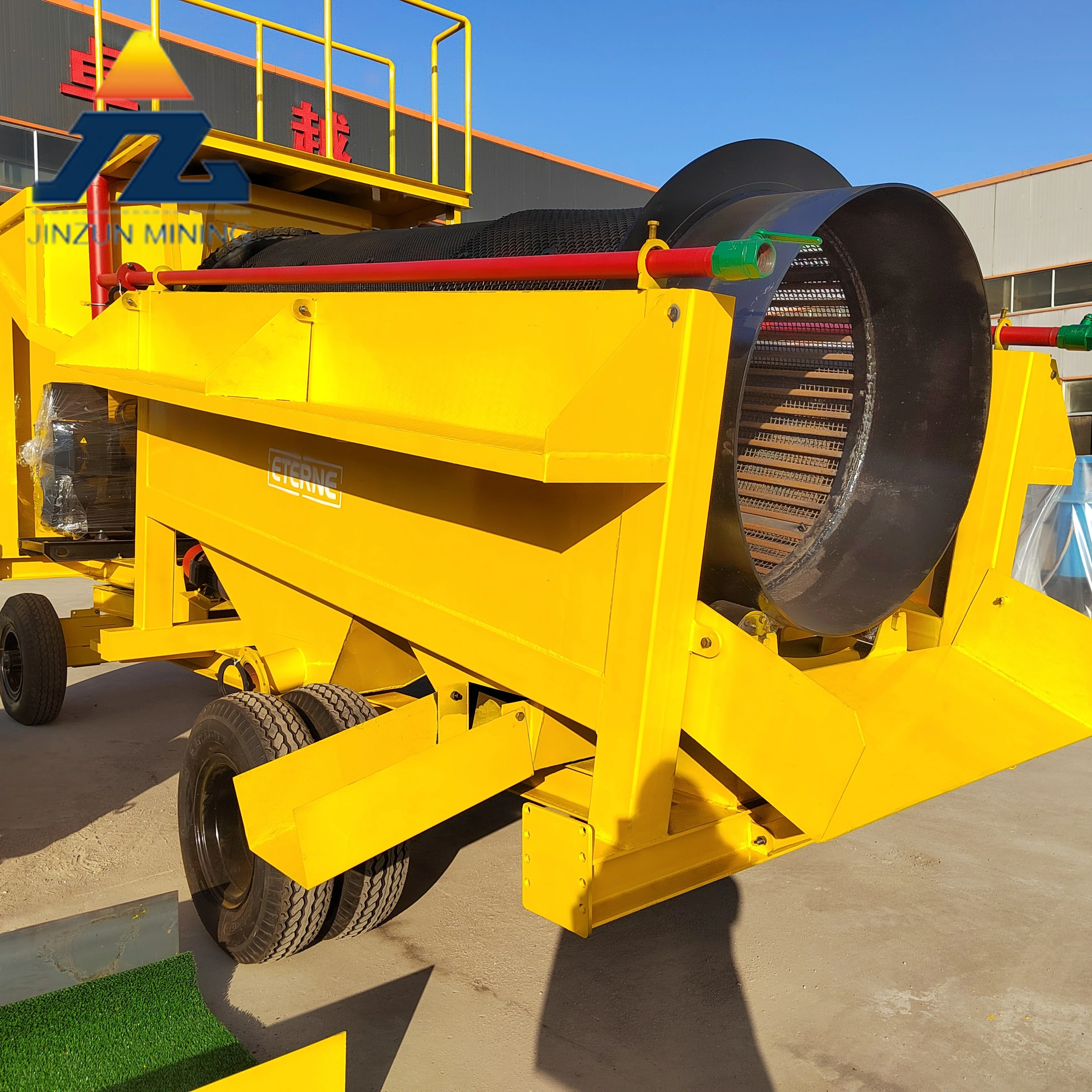 Diesel Generator Powered Mobile Alluvial Gold Separating Machine