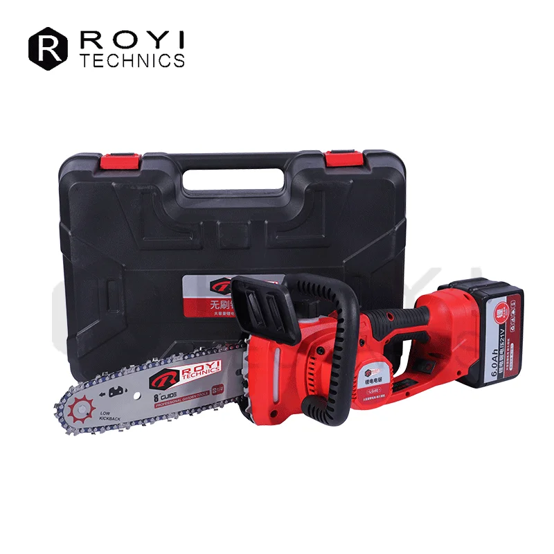 8 inch 21v one hand lithium chainsaw   Saw Wood Cutting Machine Product  New Energy High Quality For Cutting Trees Mini Chainsaw