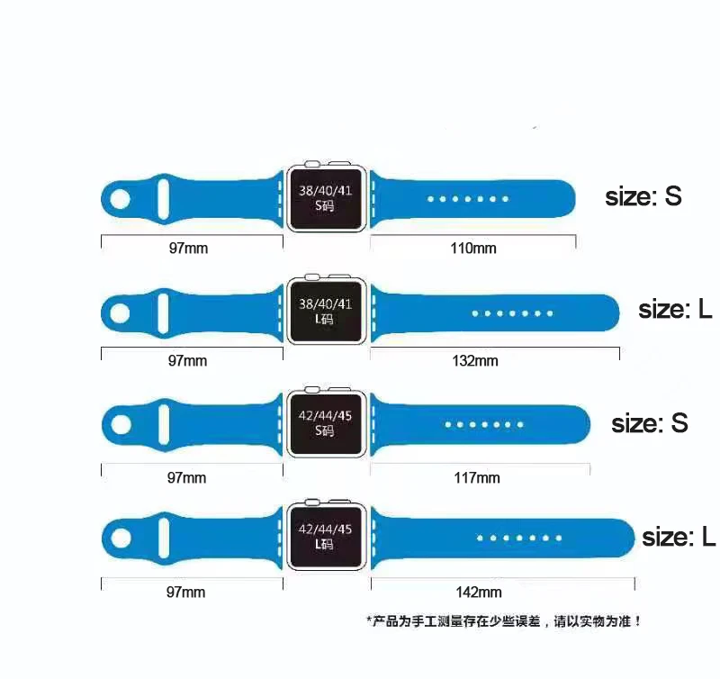 Wholesale Price for iwatch Series 3 4 5 6 7 8 Smart Watch Band Custom Silicone Watch Belt watch silicon belt