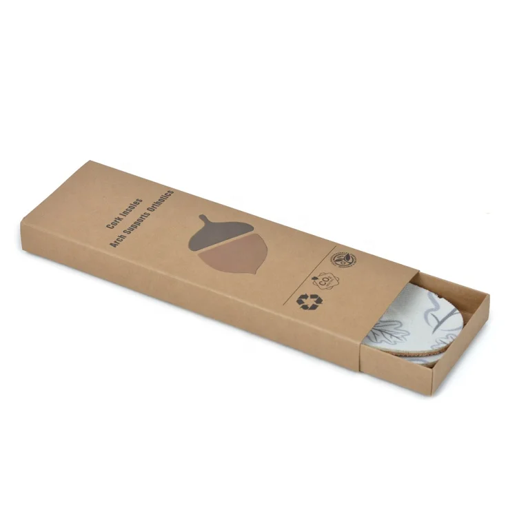 Wholesale Reasonable Price Customized Logo Printing Kraft Paper Socks Insoles Box Gift Slide Drawer Box Packaging