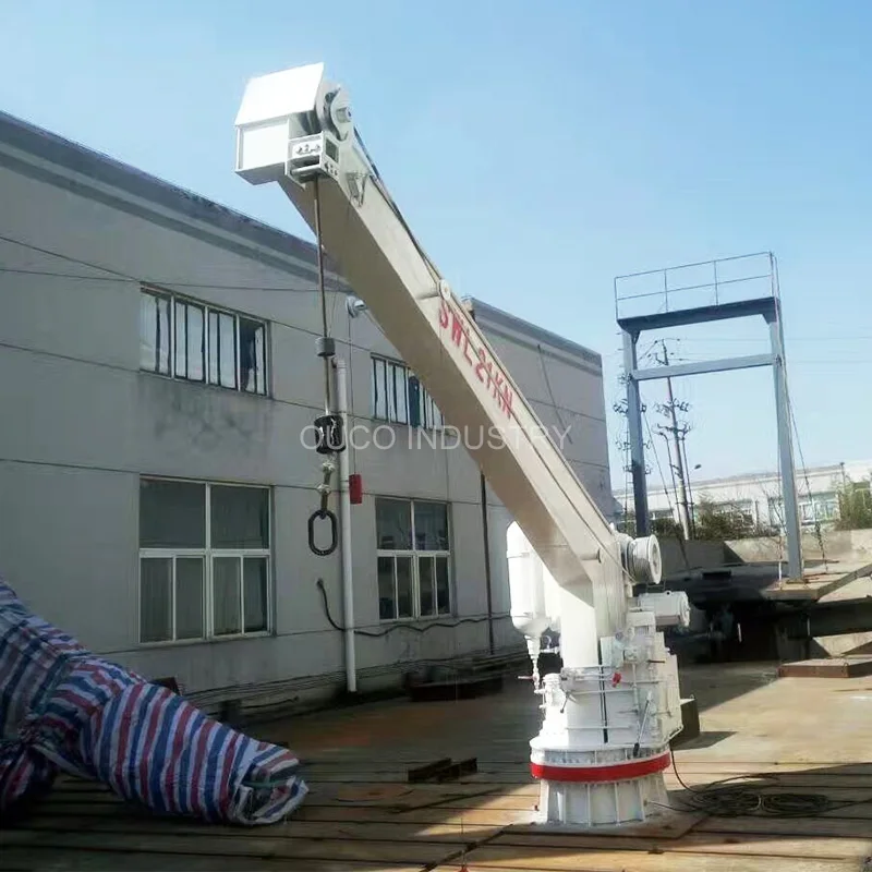 
Marine Single Arm Slewing Davit Crane For Fast Rescue Boat 