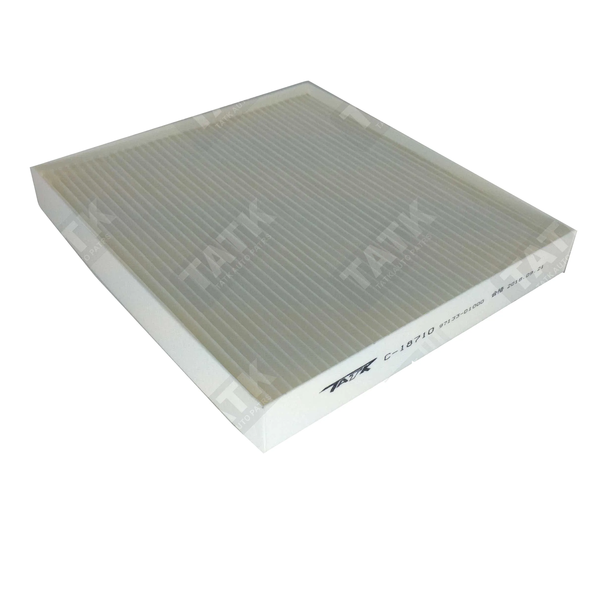 tatk cabin filter air purifier for Hyundai ,C-18710 hepa auto engine car air filter for Korean car OE 97133-D1000
