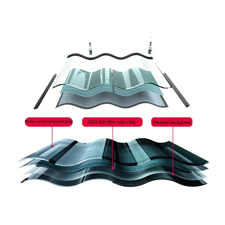 ChangSun Solar Photovoltaic Integrated Glass Panel Flat Shape Shingle Build PV Power Energy System Sheet Bipv Solar Roof Tile
